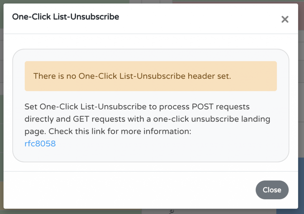 One-Click List-Unsubscribe in InboxSys